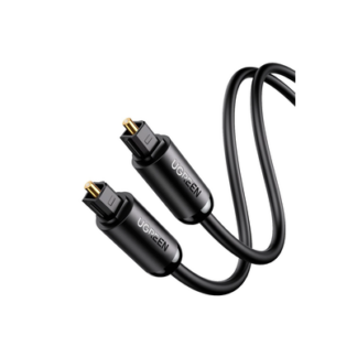 Cable Óptico Toslink (S/PDIF) de Alta Calidad para Audio Digital / 3 Metros (9.84 Pies) / Tapa de Protección / Dolby 7.1 Canales / Diseño Durable / Plug & Play / Color Negro