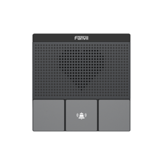 Mini Intercomunicador Wi-Fi para hotelería, hospitales, con diseño elegante, PoE, 3 botones, 1 relevador integrado de salida y entrada.