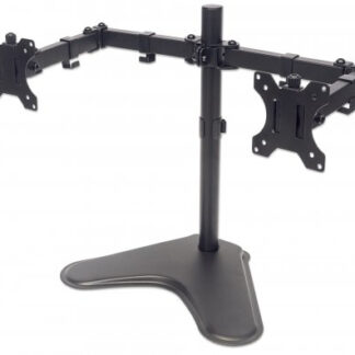Soporte para dos monitores MANHATTAN  Movimiento con brazos de doble articulación