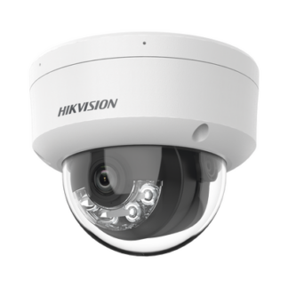 Domo IP 4 Megapixel / Lente 2.8 mm / Dual Light (30 mts IR + 30 mts Luz Blanca) / Micrófono Integrado / Antivandálico IK08 / Motion Detection 2.0 / Exterior IP67 / H.265 / PoE / ONVIF / Micro SD