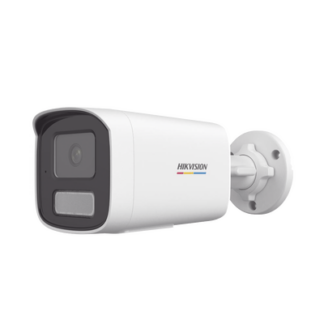 [Dual Light + ColorVu] Bala IP 4 Megapixel / Lente 4 mm / 50 mts IR + 50 mts Luz Blanca / Micrófono Integrado / ACUSENSE Lite / Exterior IP67 / WDR 120 dB / PoE / Micro SD