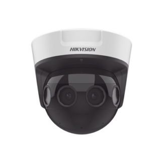 PanoVu Series / Vista Panorámica 180° / 8 Megapixel en Total / 4 Lentes 2.8 mm (2 Megapixel) / 20 mts IR EXIR / Exterior IP67 / IK10 / 12 Vcc / PoE+ / MicroSD