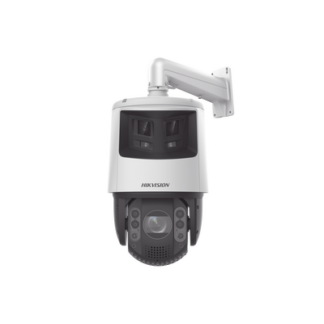 [TandemVu] PTZ IP 4 Megapíxel con Cámara Panorámica 6 Megapíxel / 32X Zoom / 200 mts IR / 30 mts Luz Blanca / ACUSENSE / IP66 / Alerta Audible y Luz Estroboscópica / Autoseguimiento / Hi-PoE / Alarmas I/O / Ultra Baja Il