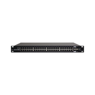 Switch EdgeMAX Administrable de 48 Puertos Gigabit con PoE+/PoE Pasivo 24V + 2 Puertos SFP + 2 Puertos SFP+, 500 W