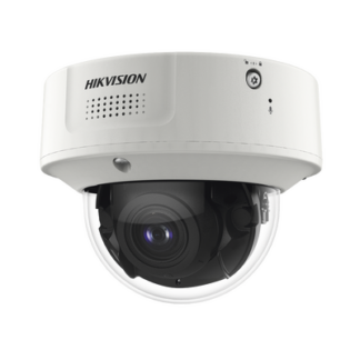 Domo IP 4 Megapixel / Lente Mot. 2.8 - 12 mm / 40 mts IR EXIR / IP67 / IK10 / H.265+ / Conteo de Personas por Detección de Rostro (Base de Datos) / WDR 140 dB / DeepinView / 2 Micrófonos Integrados