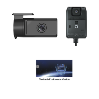 KIT Dashcam con sistema de control ADAS (asistencia de manejo) y Camara de cabina (CI03) / Multiples alarmas /Comunicación dos vías / ideal para flotas vehiculares / Facil instalacio / Incluye licencia vitalicia plataforma TrackSolidPro