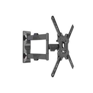Montaje de Pared Articulado para Monitor de 32-55" / Soporta hasta 27.2 Kg / Vesa 400 x 400 / 100 x 100 / Acero / Separación a Pared de 5 cm a 40 cm