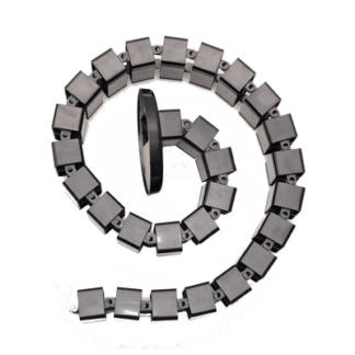 Portacable de Tipo Cadena para Escritorio / Organizador de Cables Vertical Articulado / 1200 mm (47.24 Pulgadas) de Longitud / Evita que los Cables se Enreden o Tensen al Momento de Elevar la Altura
