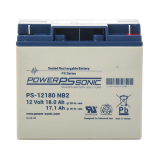 Batería 12V, 18AH, Para Respaldo, Tecnologías AGM/VRLA, Diseño De Vida Útil 5 Años, Terminales Tipo NB2, Listada UL, Libre De Mantenimiento
