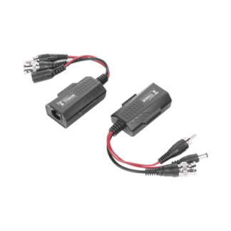 Kit de transceptores activos, envía alimentación 12V/24Vcc/AC, video y audio a una distancia de hasta 150 m en 4K para aplicaciones de video por UTP Cat 5e / 6 en alta definición.