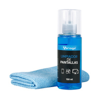 LIMPIADOR DE PANTALLAS  /  VORAGO  /   CLN-109    /  150 ML /    CON FRANELA MICROFIBRA