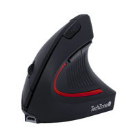 MOUSE - TECHZONE - TZMOUINA-06 -  INALAMBRICO USB A - RECARGABLE - ERGONOMICO VERTICAL 2.4GHZ - OPTICO 1600 DPI - 5 BOTONES + SCROLL