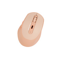 MOUSE INALAMBRICO 1600 DPI OPTICO RECARGABLE ERGONOMICO SILENCIOSO PERFECT CHOICE CLIX - CAQUI