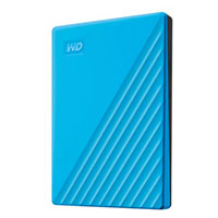 DISCO DURO EXTERNO WD MY PASSPORT 2TB 2.5 PORTATIL USB3.0 AZUL WINDOWS BACKUP ENCRIPTACION WDBYVG0020BBL-WESN