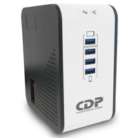 REGULADOR DE VOLTAJE CDP DE 1000VA/500W 8 CONT