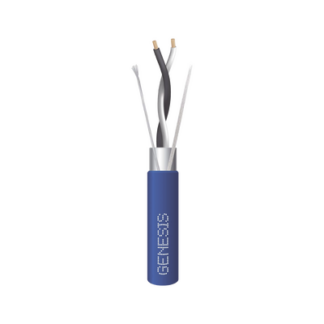 Bobina de 305 Metros (1000 Pies) / Cable 2 x 22 AWG / Color Azul / Blindado / Plenum / Trenzado para Aplicaciones de Transmisión de Datos a Alta Velocidad para Automatización, EIA-485, BACnet y Otros Sistemas de Comunicación