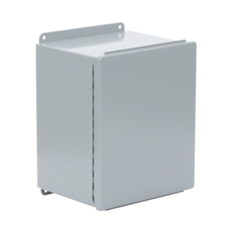 Gabinete de Bisagra Continua NEMA 12; IP66 de Uso en Intemperie, 305 x 254 x 203 mm, De Acero, Color Gris