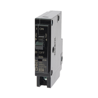 Interruptor Termomagnético Enchufable, Serie: B2Q, 1P, 20A, 120/240V (SKU:1002263)