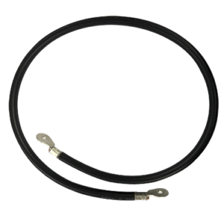 Cable para Baterías, 1 m, Negro, Calibre 2 AWG con Terminales de Ojo en Ambos Extremos