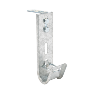 Soporte (Gancho) tipo J-Hook, hasta 7 cables Cat6, ideal para soportar cableado en los espacios de manipulación al aire, Para instalación en interior