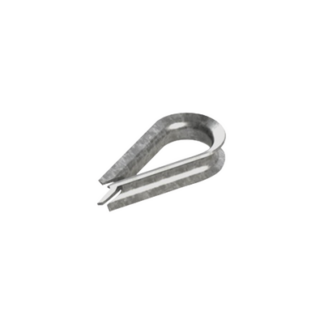 Cuello/ Guardacabo/ Rozadera para Cable de 3/8" de Acero Galv. por Inmersión.