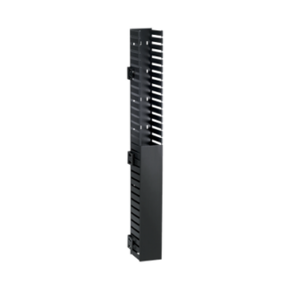 Organizador Vertical IN-Cabinet, Sencillo (Solo Frontal), Para Uso Con Gabinetes Panduit, Montaje Lateral en Riel de Rack, 40 UR, 1.95 in de Ancho, Color Negro