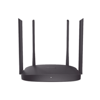 Router Inalámbrico WISP / Hasta 1200 Mbps / Doble Banda AC (2.4 GHz y 5 GHz) / 3 Puertos LAN 10/100 Mbps + 1 Puerto WAN 10/100 Mbps / 4 Antenas Externas Omnidireccional de 5 dBi / Interior