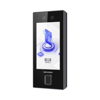 Terminal Facial MinMoe DS-K1T344EBFWX-E1 / Lector de Huellas y Tarjetas PROX EM / 3000 Rostros / 3000 Huellas / Pantalla 4.5" / Hik-Connect Teams / IP65 / PoE WiFi / HIK-IA / SIP