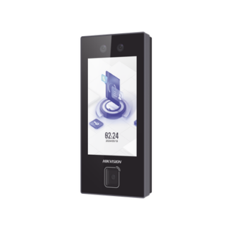 Terminal Facial MinMoe DS-K1T344MBWX-QRE1 / Lector QR Fisico Ultra Rapido / 3000 Rostros / Tarjetas MIFARE / Pantalla 4.5" / Hik-Connect Teams / IP65 / PoE WiFi / HIK-IA / SIP