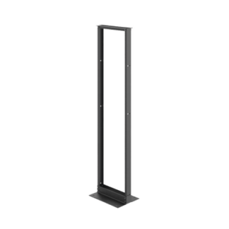 Rack Abierto de 2 Postes Estándar de 19 in / 45U / 2.13 m (7 ft) de Altura / Aluminio 6063-T6 / Rieles Roscados 12-24 UNC / Patrón EIA Universal / Negro RAL 9005
