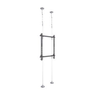 Montaje Cableado de Acero| Suelo a Techo| Capacidad Máx. de Carga 30kg| Para Pantallas de 32" ~ 75"| VESA 400 x 600