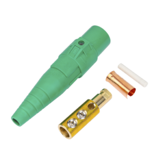 Conector Camlock Macho / 400 Amperes / AC 600V / Sección Cable 50-95 mm² / Abrazadera Compresión / Plástico Ingeniería / Varios Colores