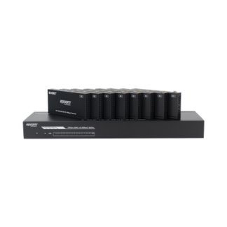 Splitter mas Extensor de Video | 1x8 | ProAV | HDBaseT™ | 120m en 4K@60Hz | 150m en 1080p@60Hz | Cat6/6a/7 | Gestión Avanzada EDID | Control IR y RS232 | PoC | Salida de Audio