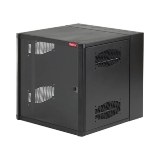 Gabinete AccessPlus  26 UR de Montaje en Pared de 19in, Rieles Numerados y Roscados #10-32, Puerta con Ventana de Seguridad, 600 mm de Ancho, 637 mm de Profundidad, Color Negro