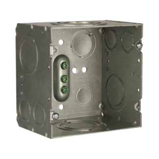 Caja Cuadrada 4- 11/16" x 4 11/16"/ Profundidad de 3-1/4"/ 2 Entradas 1", 1 1/4", 1 1/2", 2", 2 Entradas 1"-1 1/4", 2 Entradas 3/4 "- 1", 4 Entradas 1/2" - 3/4", 2 Entradas 1/2".