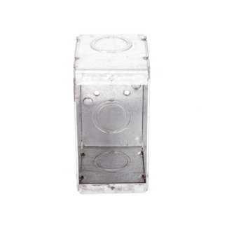 Caja (Chalupa) Multigang de 1 Gang/ Profundidad de 2-1/2 Pulgadas (6.35 cm)/ 8 TKO (1/2 y 3/4).