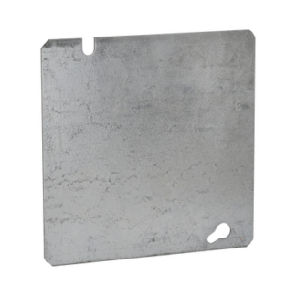 Tapa Cuadrada Ciega de  Acero Galvanizado de 4 11/16".