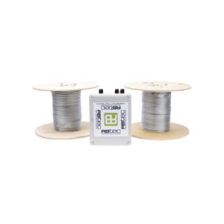 Kit de Cable Sensor Para Cerca Ciclonica IRONCLAD / 150 METROS / 2 ZONAS; 75 METROS POR ZONA / Sin Falsas Alarmas por Viento / TODO Incluido/TARJETA LPU400/ Calibración por Software