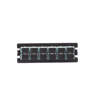 Placa Acopladora para Distribuidor de Fibra Óptica LP-ODF-8024, Incluye 12 Acopladores SC Simplex para Fibra Multimodo (12 Fibras)