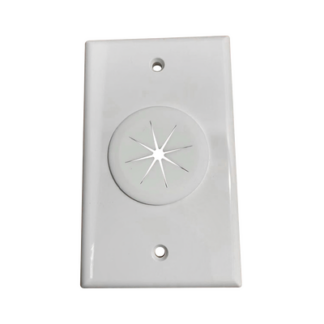 Placa de Pared, con Orificio y Grommet, Ideal para Pasar Cables
