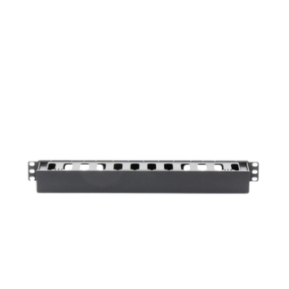 Organizador de Cables Horizontal de 1U para Rack de 19", Fabricado en Polímero Resistente a Deformaciones y Rayones