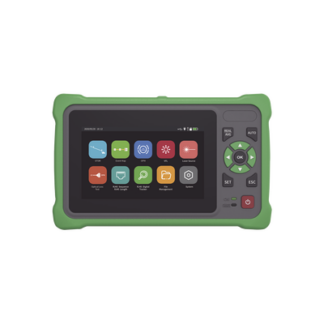 OTDR Touch para Pruebas en los Enlaces de Fibra Óptica / Longitudes de Onda 1310nm y 1550nm / Función VFL 10mW / Función OPM / Función de Mapeo de Cables de Red RJ45 / Recargable / Distancia de Prueba de hasta 260 Kilóme