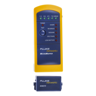 Probador de Mapa de Cableado MicroMapper, para Verificar Rápida y Fácilmente la Integridad del Cableado de Par Trenzado de Ethernet