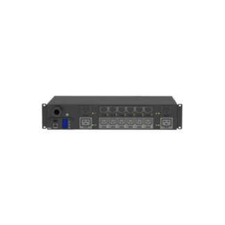 PDU Monitoreable y Switchable (MS) para Distribución de Energía, Enchufe de Entrada NEMA L6-30P, Con 12 Salidas C13 y 4 Salidas C19, Horizontal 19in, 208 Vca, 30 Amp, 2UR
