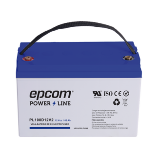 Batería de respaldo 12 V 100 Ah AGM | Certificada UL94-HB Retardo a la flama básica | Ciclo profundo | Para uso en aplicaciones fotovoltaicas y de emergencia | Terminales T4
