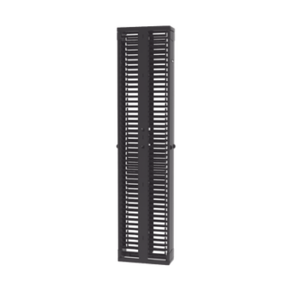 Organizador Vertical PatchRunner™, Doble (Frontal y Posterior), Para Rack Abierto de 45 Unidades, 8in de Ancho, Color Negro