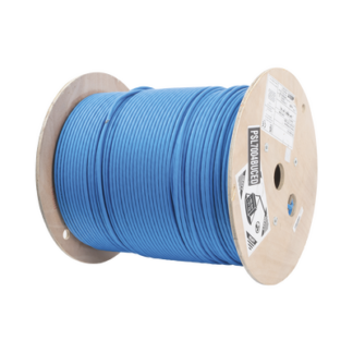 Bobina de Cable Blindado S/FTP de 4 Pares, Cat7, Inmune a Ruido e Interferencias, LSZH (Bajo Humo, Cero Halógenos), Color Azul, Bobina de 500 Metros (1640 Pies)