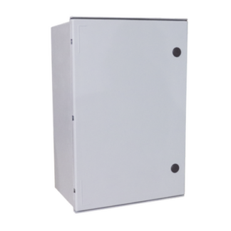 Gabinete de Poliéster IP55 Uso en Exterior (800 x 1000 x 300 mm) con Placa Trasera Interior de Plástico (Incluye Chapa y Llave).