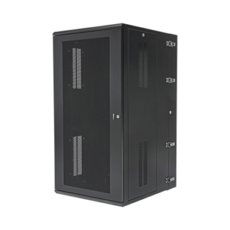 Gabinete PanZone de Montaje en Pared, de 19in, Puerta Ventilada, 26 UR, 762mm de Profundidad, Color Negro
