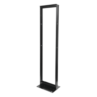 Rack de Dos Postes Estándar de 19", Numerado, Fabricado en Acero y 45 Unidades de Rack, Color Negro